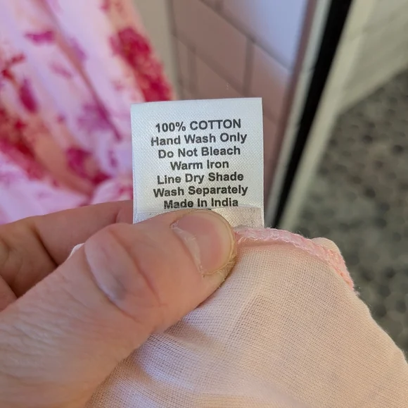 Victoria Dunn Women's Pink Floral Cottagecore Puff Sleeve Maxi Dress Medium - Picture 6 of 6